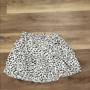 Stylish Black and White Polka Dot Skirt